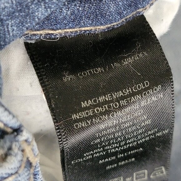 Kut From the Kloth Womens 8 Med Wash Mid Rise Distressed Denim Straight Leg Jean - Picture 8 of 8